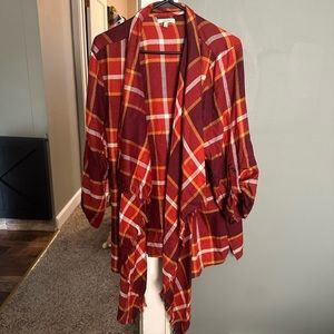 Maurice’s Plaid Cardigan
